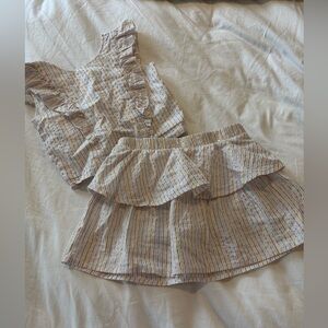 Andy & Evan size 5 skirt and top set